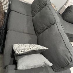 Grey Sectional With Right Arm Corner Chaise 