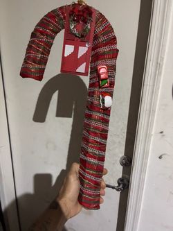 Decorative Christmas Candy Cane Door Hanger