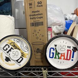 Graduation cups and little plates