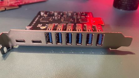 Pcie -USB 3.0 8 Port expansion card.
