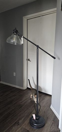Floor Lamp With Glass Shade