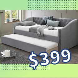 Brand New In Box Day Bed W/ Slats + Trundle   And 2 Mattresses. Pick Up  In Long Beach Or We Can Deliver For A Fee