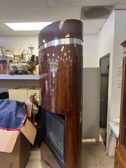 Custom mahogany fireplace - 47”x 22” x 94”  - Originally over $6800
