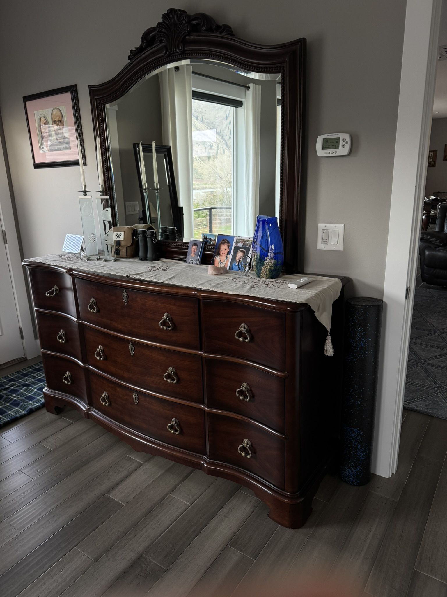 King Size American Drew bedroom Set With Puffy mattress