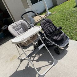 High Chair Double Stroller