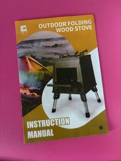 Cast Iron Outdoor Folding Wood Stove Instruction Manual