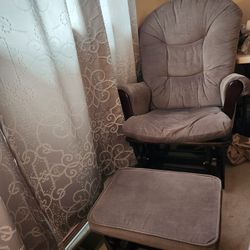Plush GLIDER Nursing, baby rocking chair, Perfect For New Moms, New Babies. 