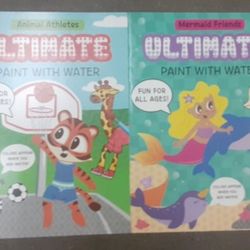 Set Of 2 New Paint With Water Books