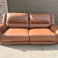 Reclining Leather Couch