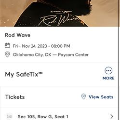 Rod Wave Concert 2 Tickets