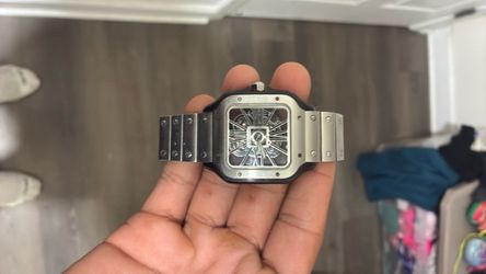 Black and Sliver Skeleton Cartier