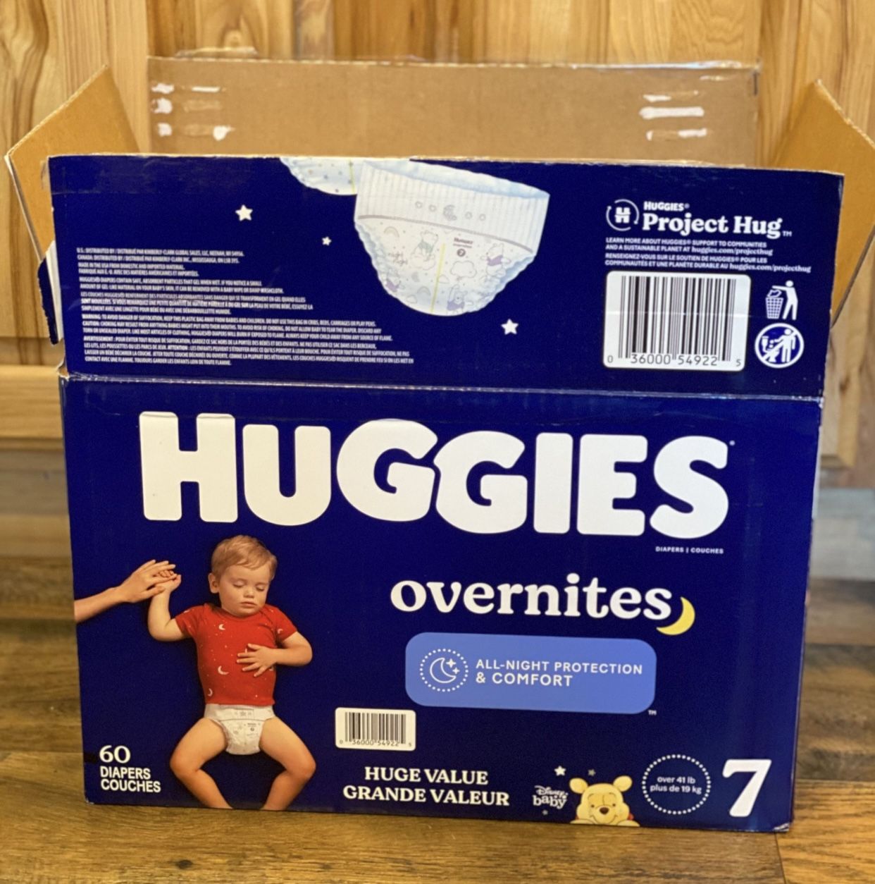 Huggies overnight Diapers - Size 7