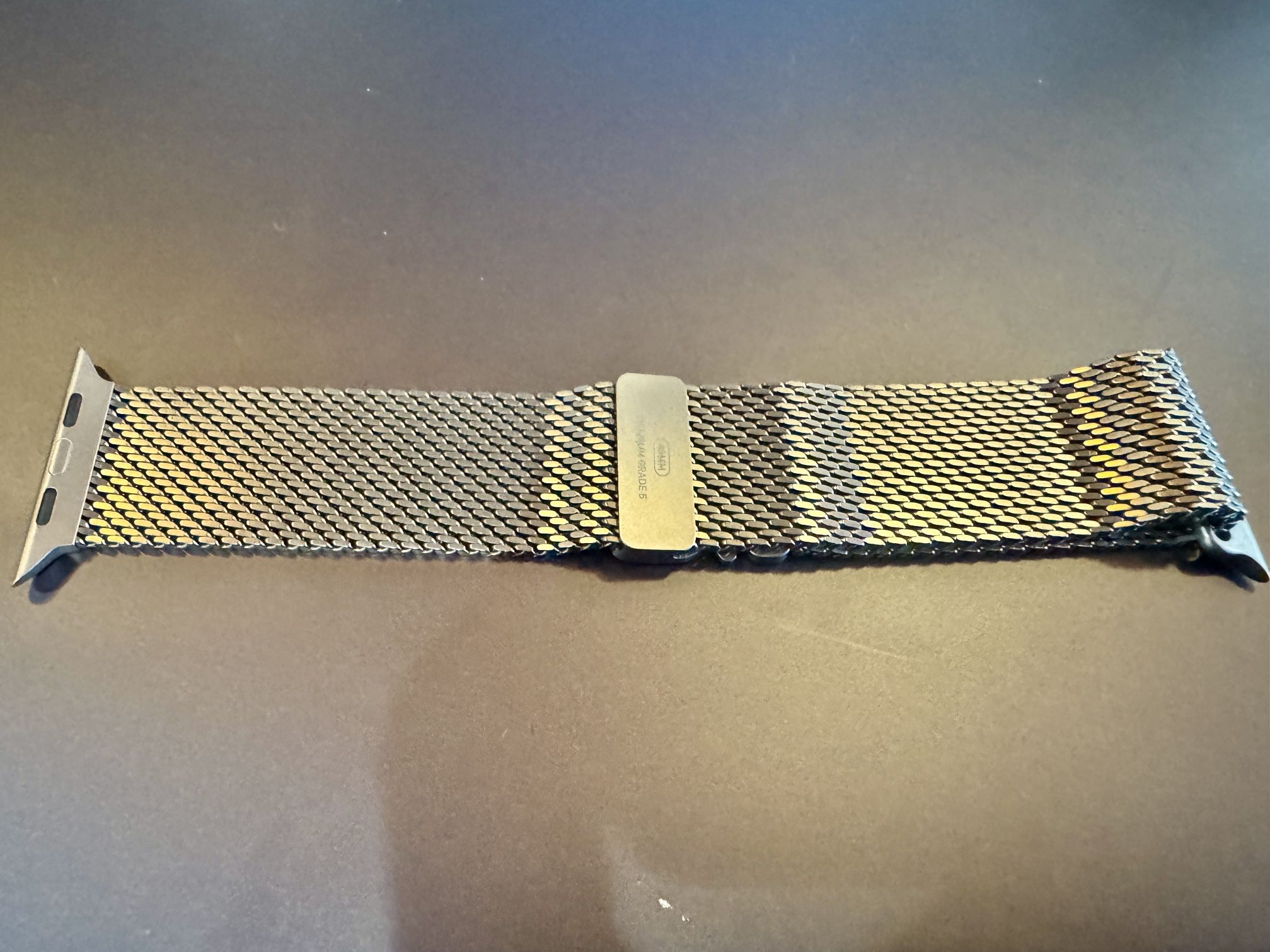 49mm Natural Titanium Milanese Loop - Large