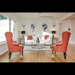 Italian L made accent chairs - Coral