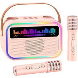 Portable Bluetooth Speaker with 2 Wireless Microphones(never Used)