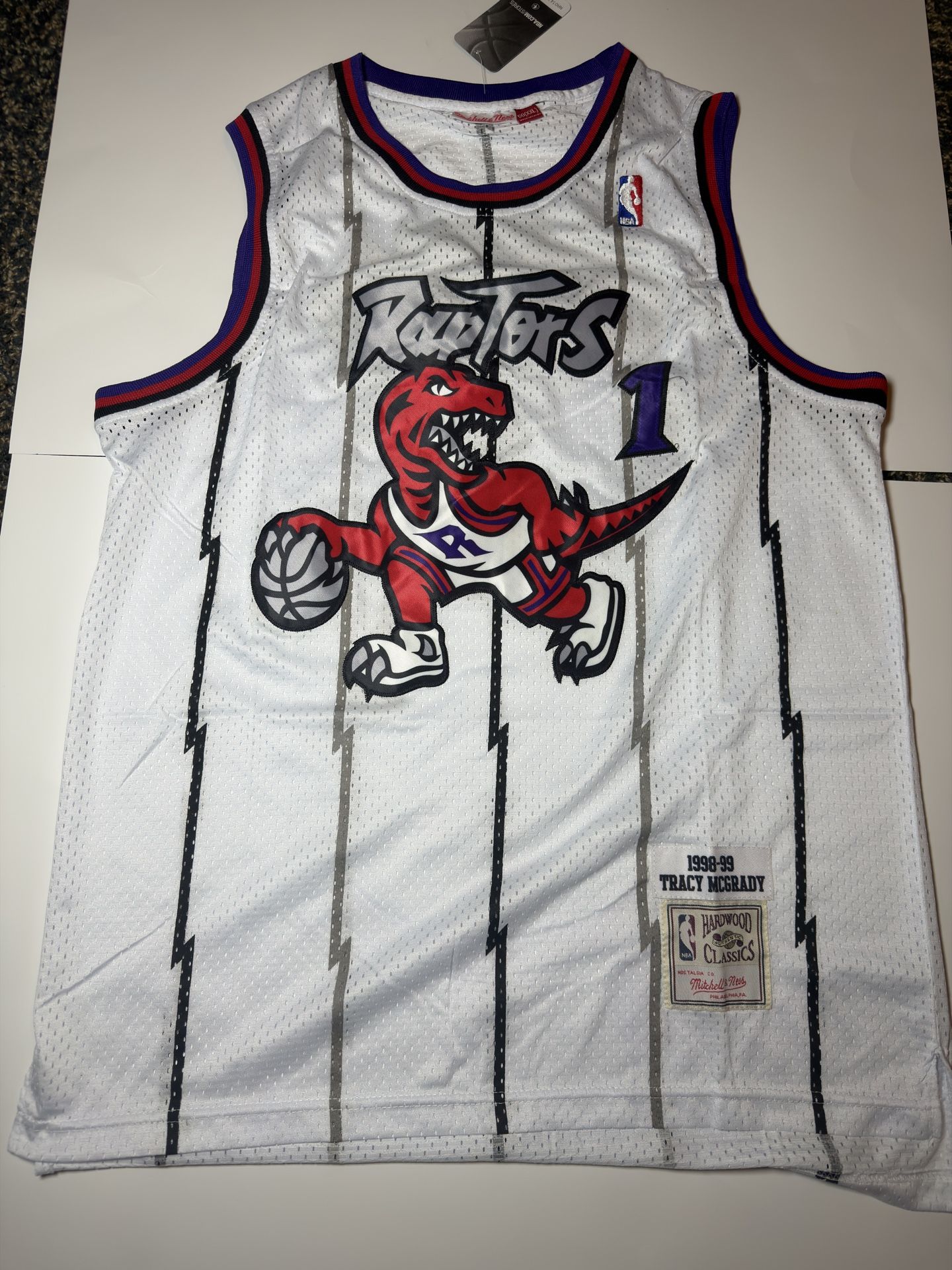 Tracy McGrady 1 NBA Raptors Jersey Sizes S L 2XL