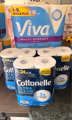 Cottonelle Ultra Clean & Viva Paper Towels Bundle