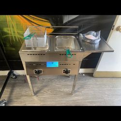Stainless Deep Fryer New In Box/ Nuevo Fridora De Gas