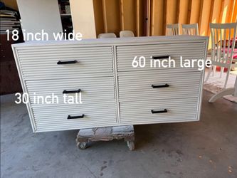 Refinish  bamboo dresser