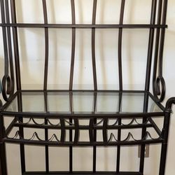 Wine Bar w/4 Glass Shelves