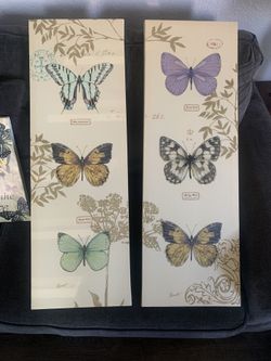 Butterfly Canvas and Metal Pictures