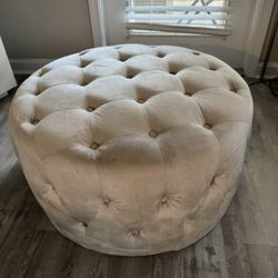 Round Tufted Ottoman