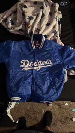 Majestic LA Dodgers Satin Bomber Jacket