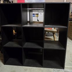 Black 9 Cube Storage Unit