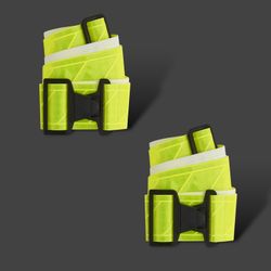 Unisex Yellow Safety Vinyl Reflective Adjustable Belt 28”-48” Qty. 2