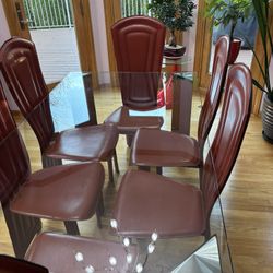 Dining Table & Six Chairs 