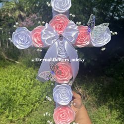 Cross Eternal Roses /Flower Bouquet 