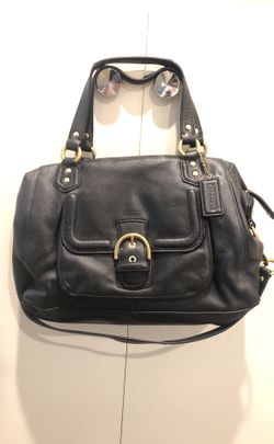 Leather coach purse