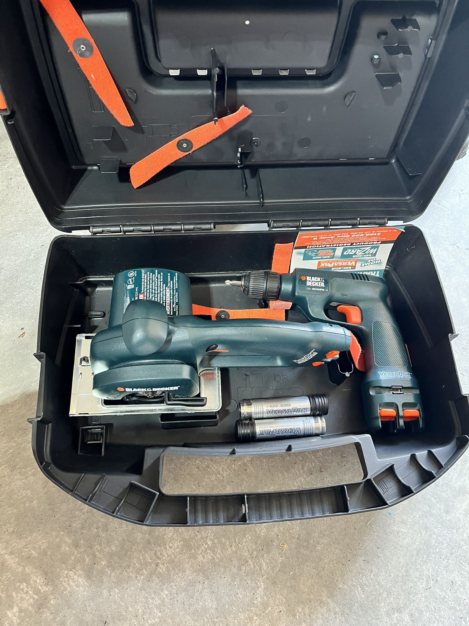 Black + Decker VersaPak Tool Set – Drill + Jigsaw + Case (Works Great!)