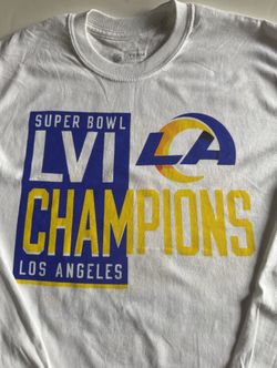 Rams Super Bowl LVI Champions Long Sleeve Shirt - Men’s Medium NEW