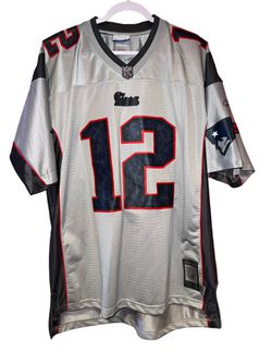 Tom Brady patriots jersey sewn in vintage rare grey navy red alternate  jersey for Sale in Henderson, NV - OfferUp