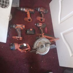Ridgid Power Tool Set