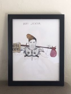 Justin Hagey "Hobo Jackson" print
