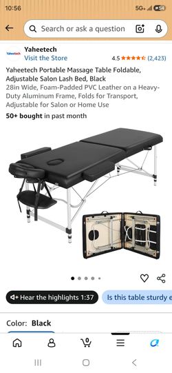 Massage bed.