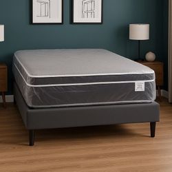 Brand New Full Size Mattress 14” Thick 🌟 Pillow Top – Factory Direct! Also available in Twin, Queen & King. Ask about our Same-Day Delivery 🚚 