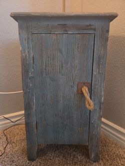 Rustic Distressed End Table