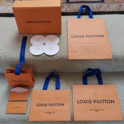Authentic Louis Vuitton Shopping Bags, Coasters, Card Envelopes 
