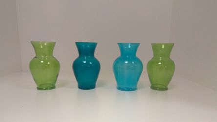 Colorful medium size vases