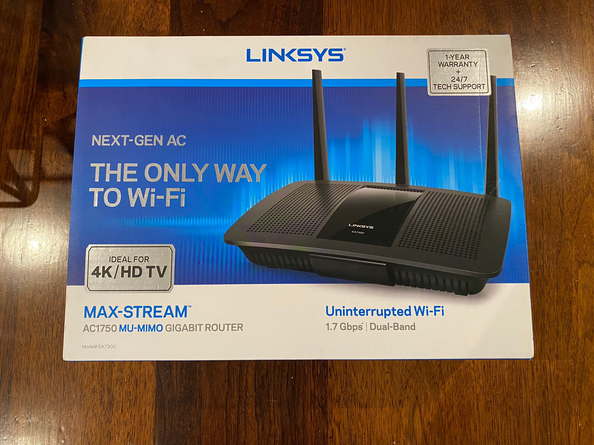 Linksys Max-Stream AC1750 Dual-Band 1.7Gbps Wi-Fi Router