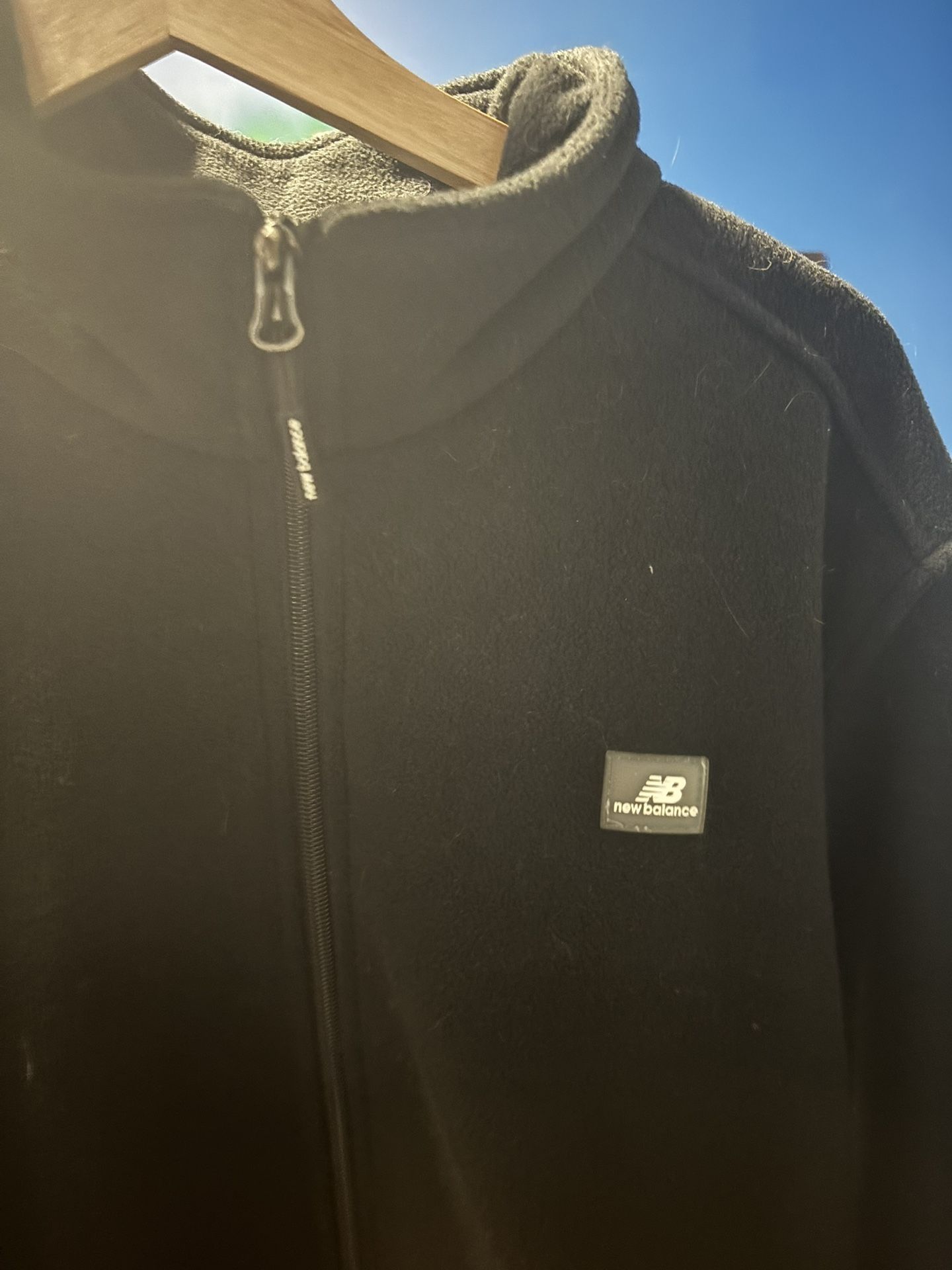 Black New Balance Fleece Qauter Zip