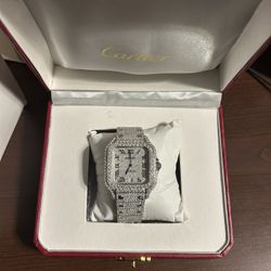 Vvs iced out bussdown Moissanite watch
