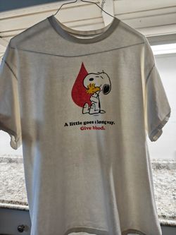 Men's/Unisex XL American Red Cross Snoopy T-Shirt