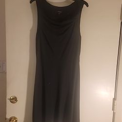 Ann Taylor Sleeveless Cowl Neck Little Black Dress Medium