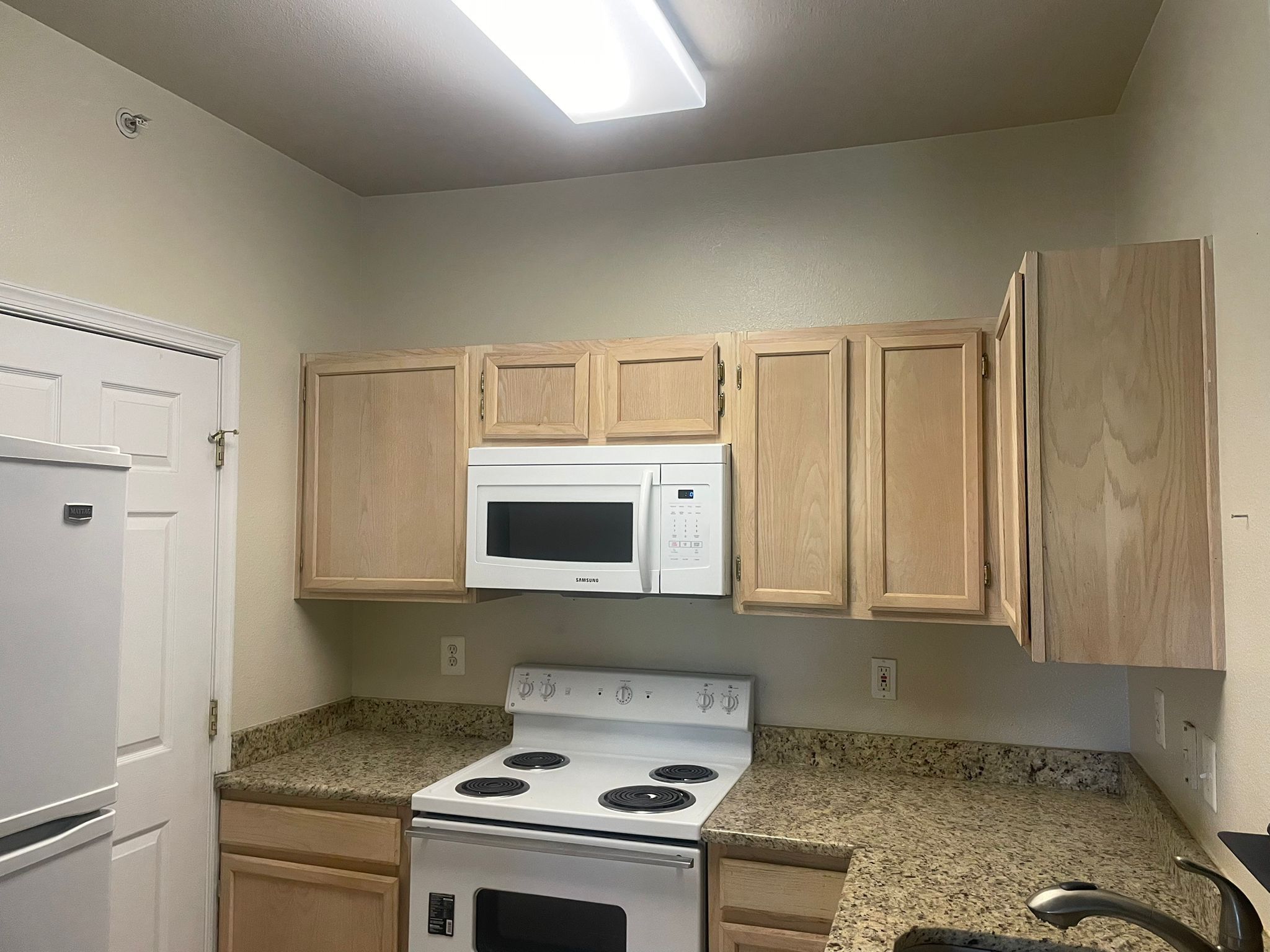 Illustration of Cheap Kitchen Cabinets With Granite And Microwave With Grill