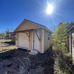 16x12 Roll Up Door Walk Thru Door Shed