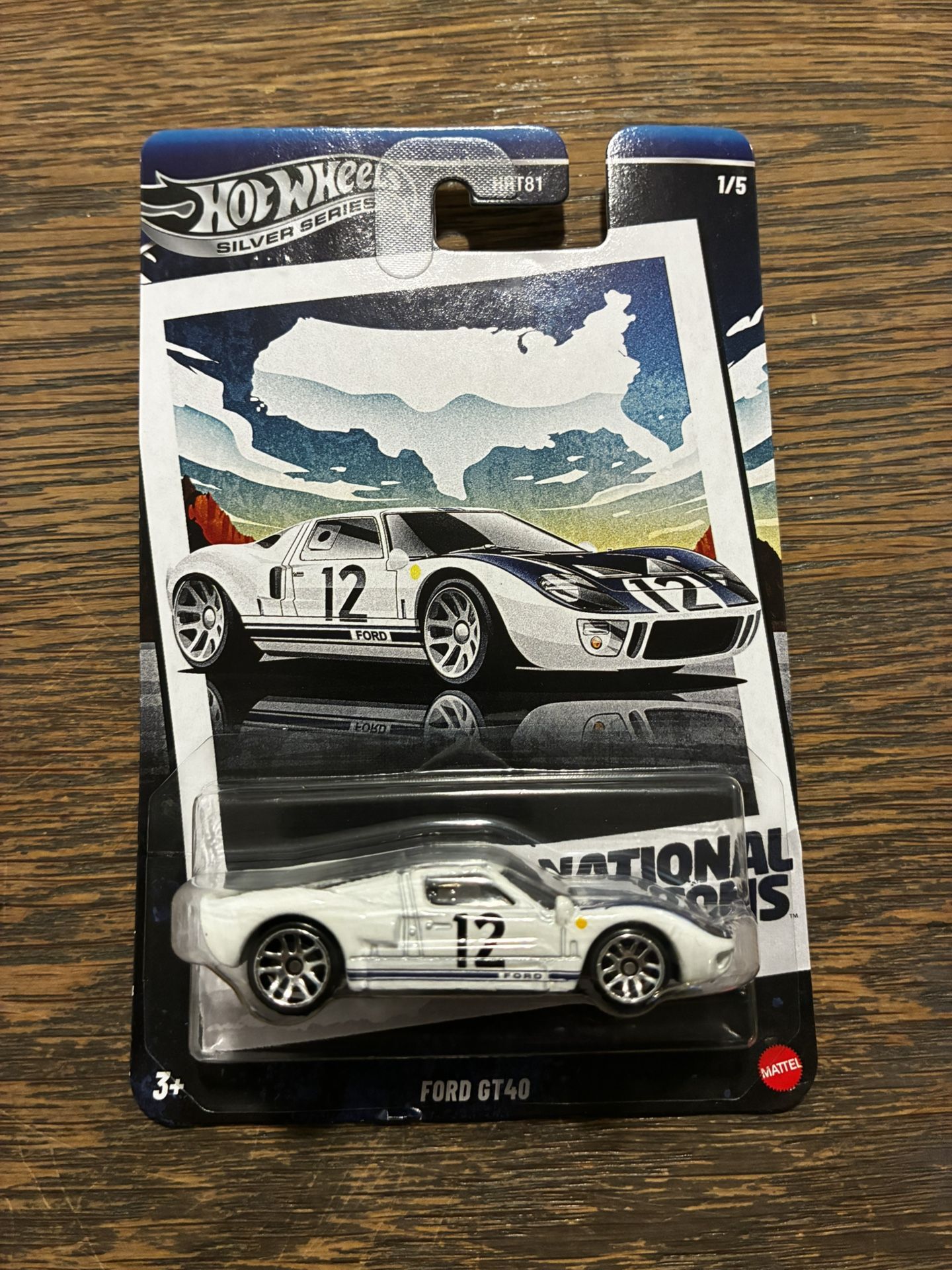 Hot Wheels Silver Series National Icons Ford Gt40